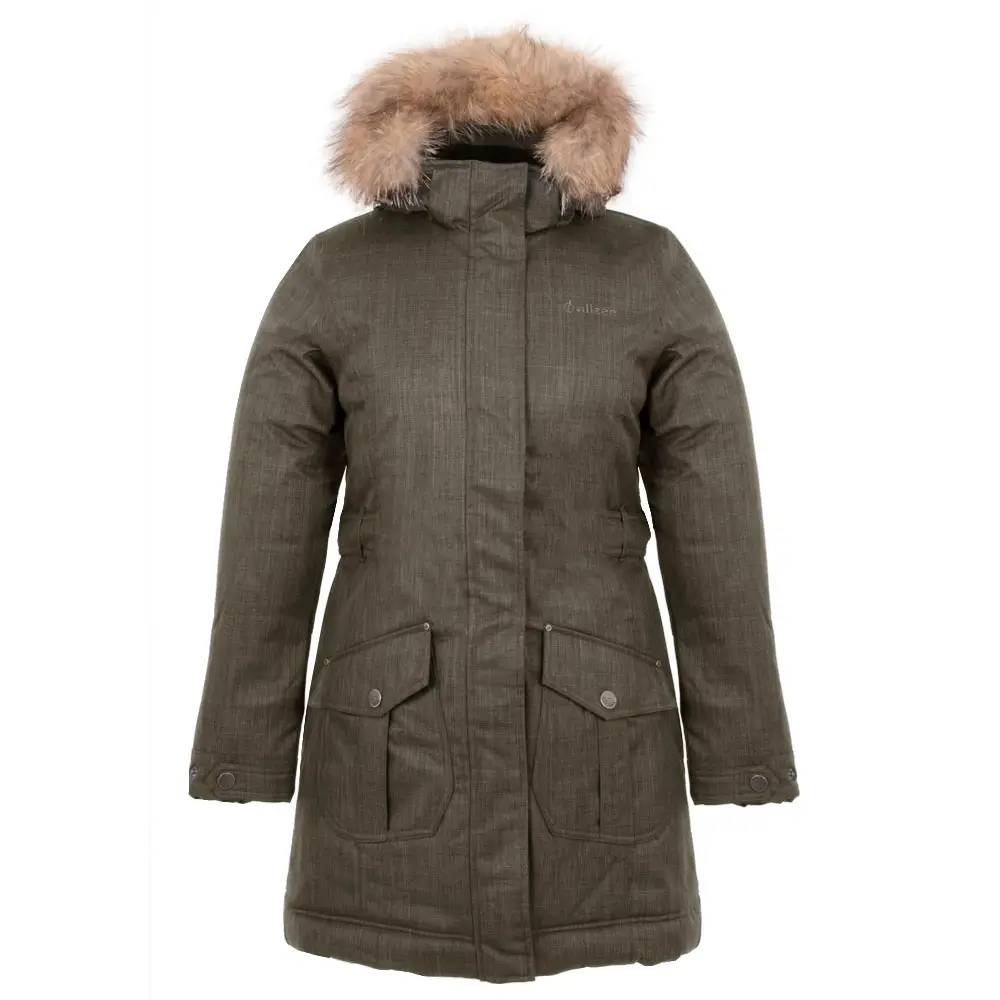 Women's winter jacket NEW NAPEN, taupe, front, 44656