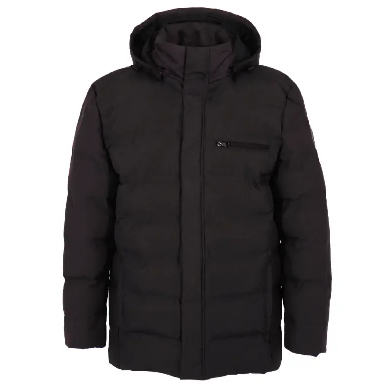 43675-Men's winter jacket OFFICE, black, front
