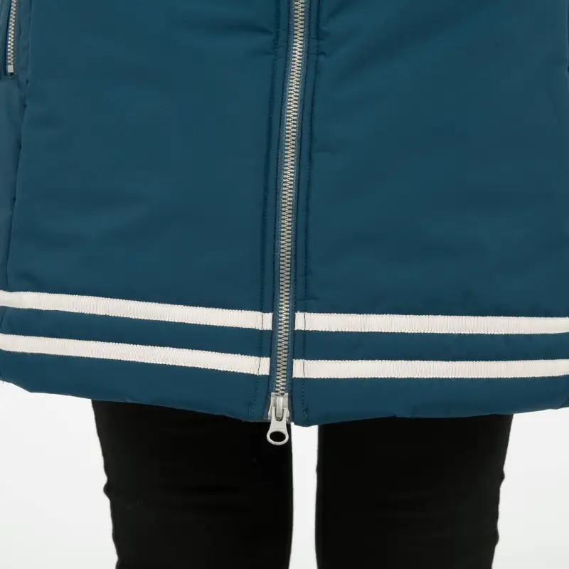 Contrast stripe detail at bottom of UNIVERSITY winter jacket - 44694