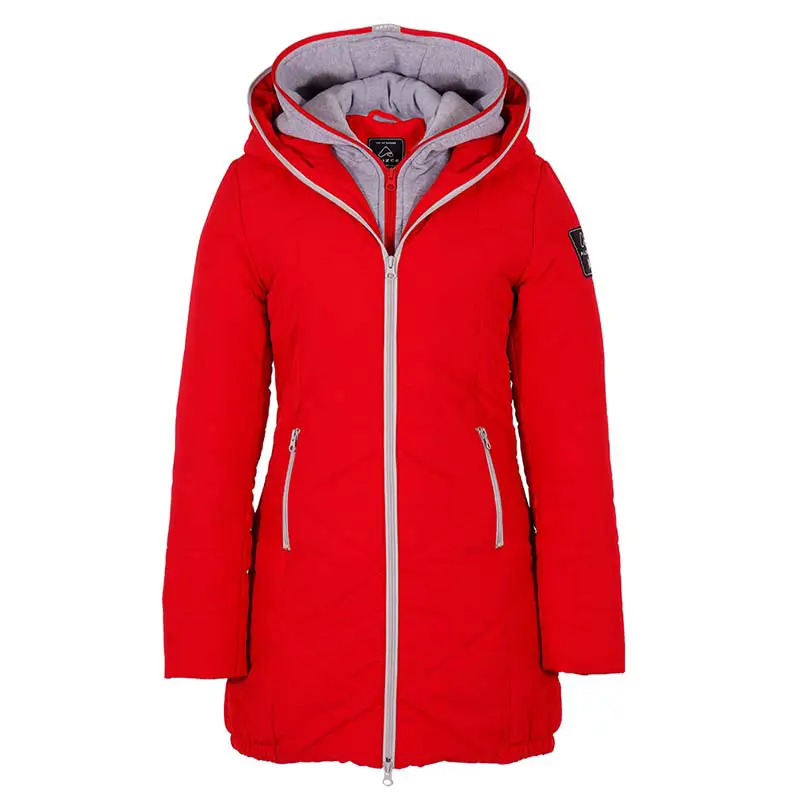 Manteau d'hiver pour femme ZIGZAG, rouge-44684