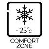 Winter jacket with comfort zone down to -25°C