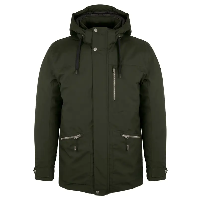 43707-Men's winter jacket PARK, algue, front