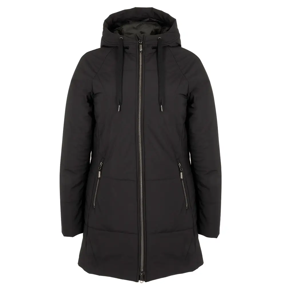 44736-Manteau d'hiver SPORTY pour femme, devant, noir