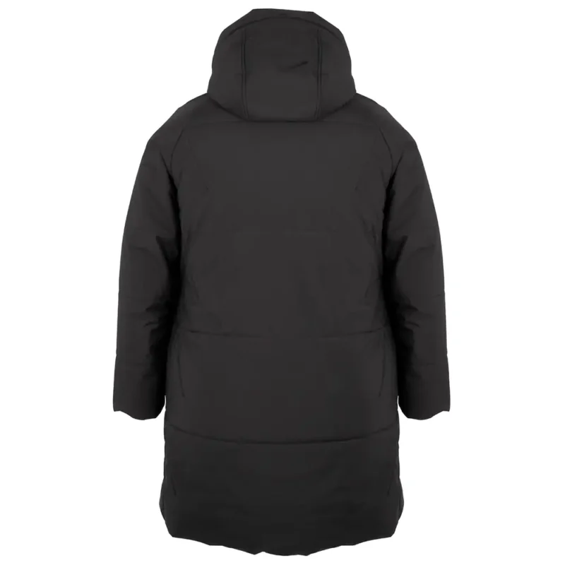 44736O-Women's winter jacket plus size SPORTY, black, back