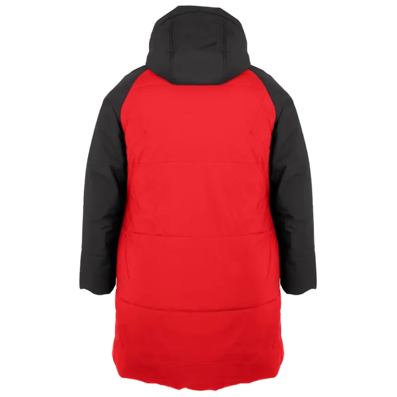 44736O-Women's winter jacket plus size SPORTY, pekin-black, back