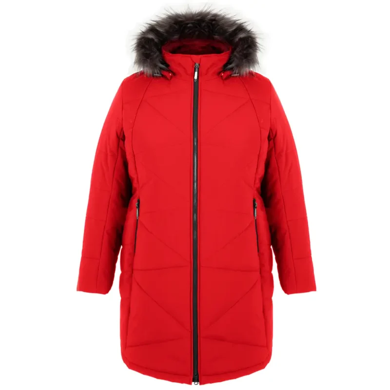 Manteau d'hiver grande taille SPARKLING 2.0 pour femme, pekin, devant-44727O