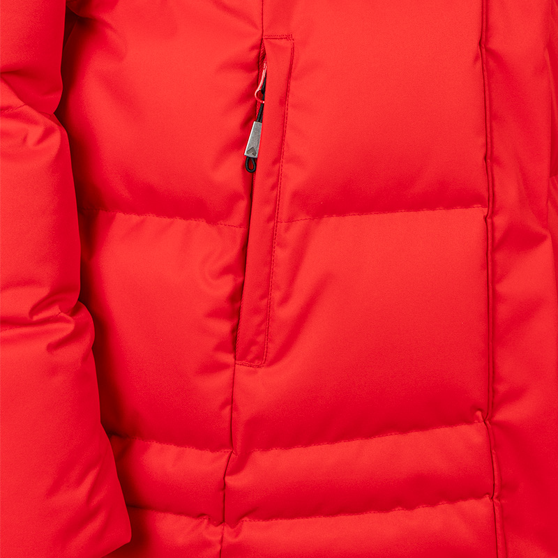 44737- Manteau d'hiver Cocoon pour femme, Pékin, détail poche réchauffe-main avec fermeture éclair
