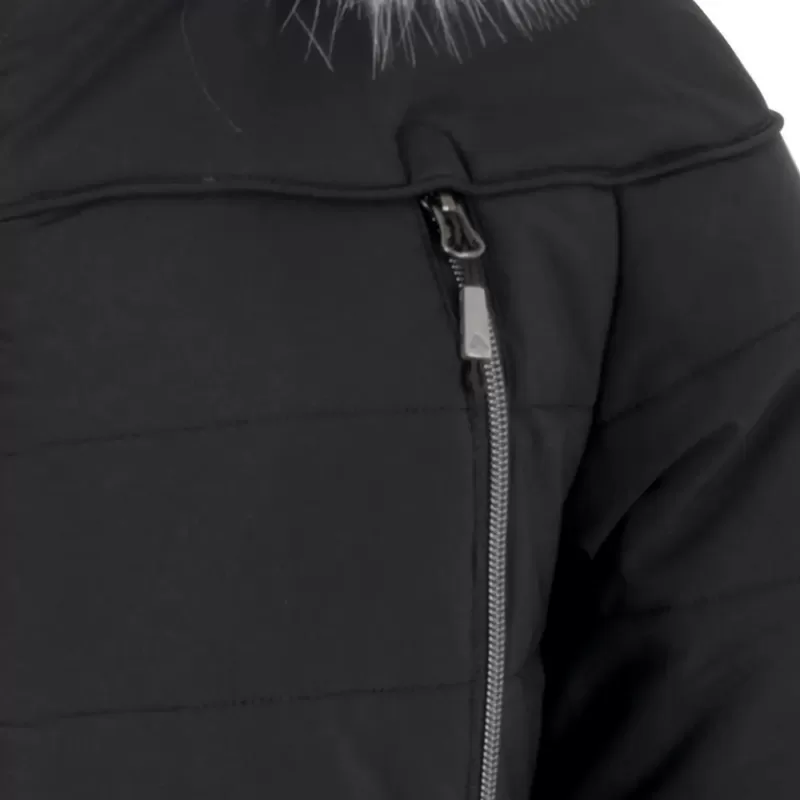 Chest pocket detail on NEW LADY-44755 women's winter jacket.