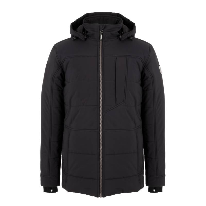 Men's winter jacket SUIT, black, front