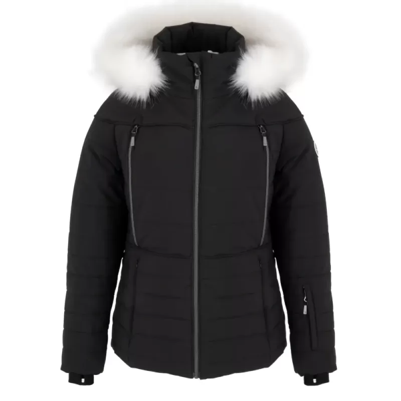 NEW LADY women's winter jacket, black, front - Code 44755