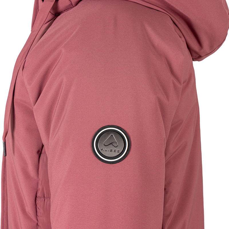 44747-Manteau d'hiver Sidekick pour femme, Baie, logo Alizée sur manche gauche