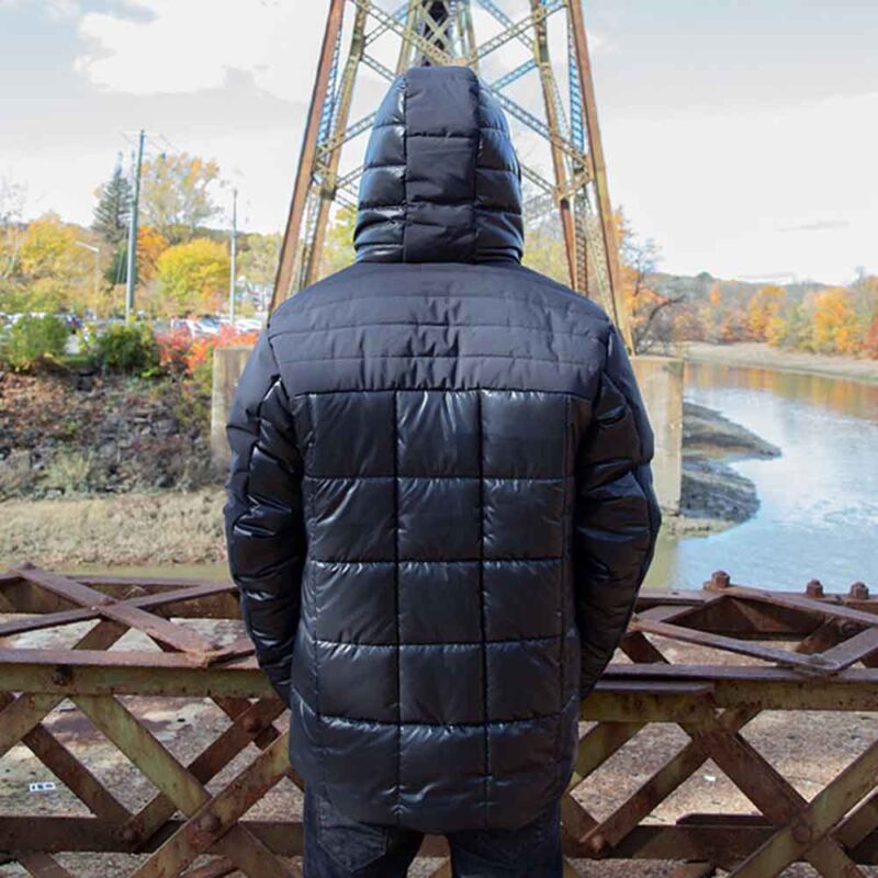 43730-Men's winter jacket SQUARE, back detail