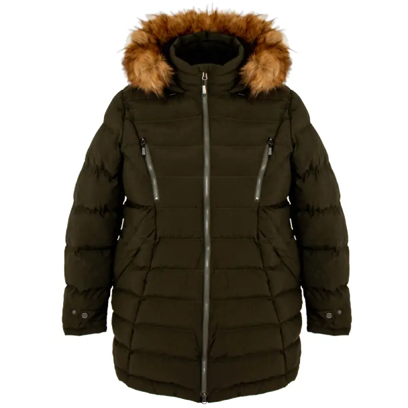 44758O-Winter jacket plus size ELEMENT, algae, front