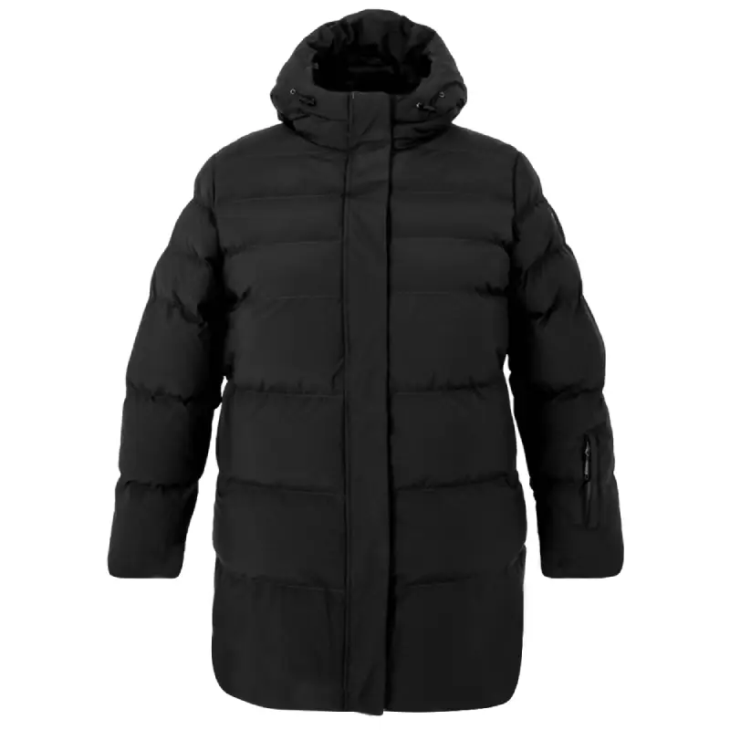 Manteau d’hiver grande taille – SLACK – 44757O noir devant