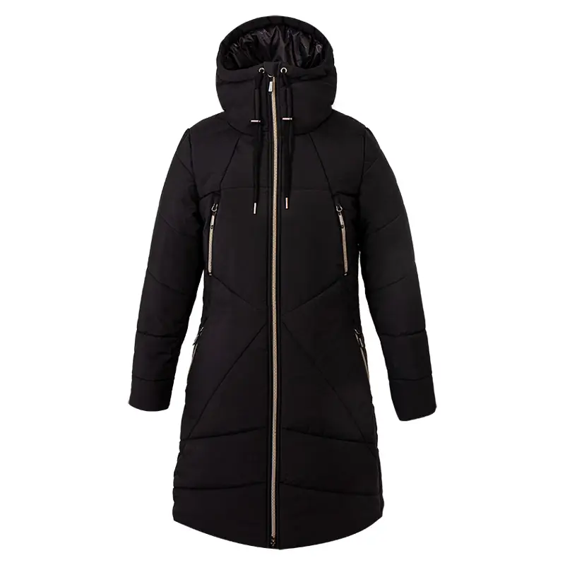 44752-Winter jacket long COSMO, black, front