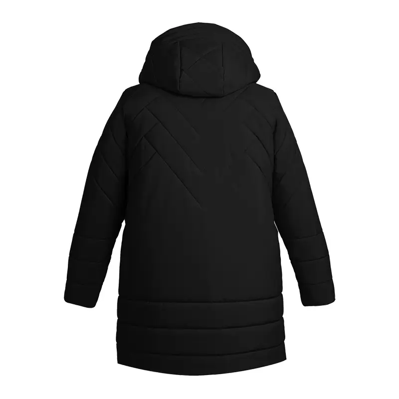 44778O-Women’s winter jacket ROCKIES plus size, black, back