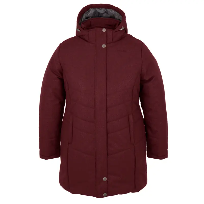 Winter jacket plus size VOGUE, cabernet, front-44652O