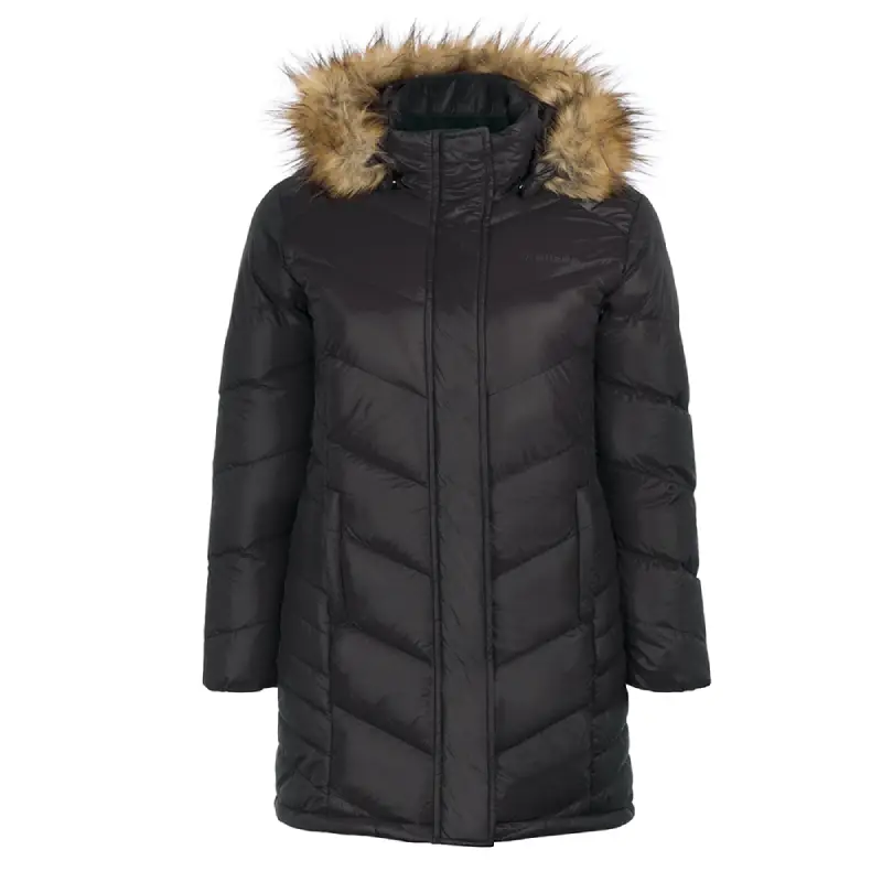 44660O-Manteau d'hiver CIRRUS pour femme grande taille, noir, devant