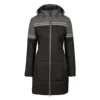 44710-Manteau d'hiver COLLEGIATE pour femme, noir-gris