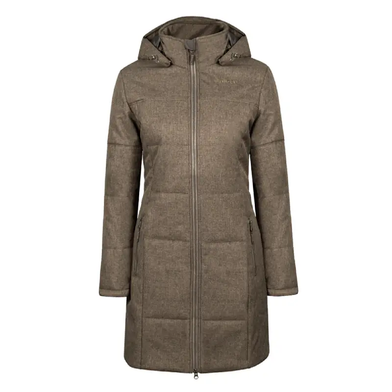YORKDALE women's winter jacket, taupe, front-44712