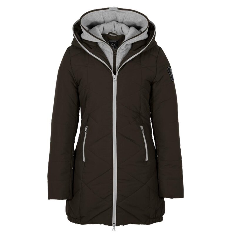 Women's winter coat in black color