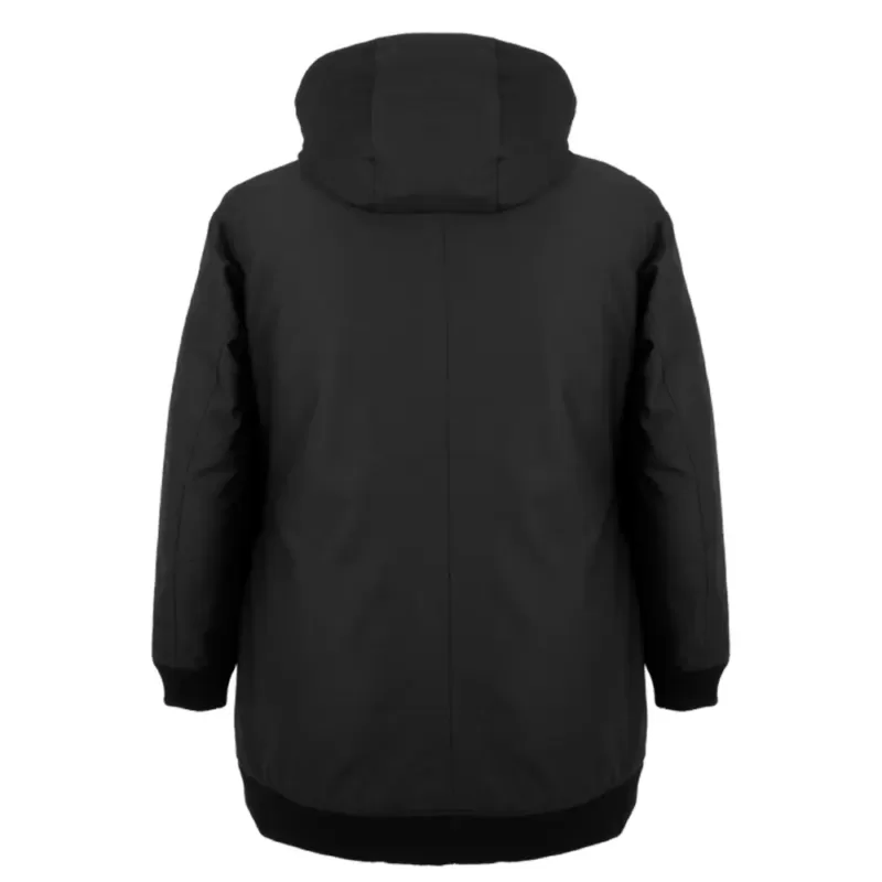 44696O-Women's BOMBA winter jacket, plus size, back, black