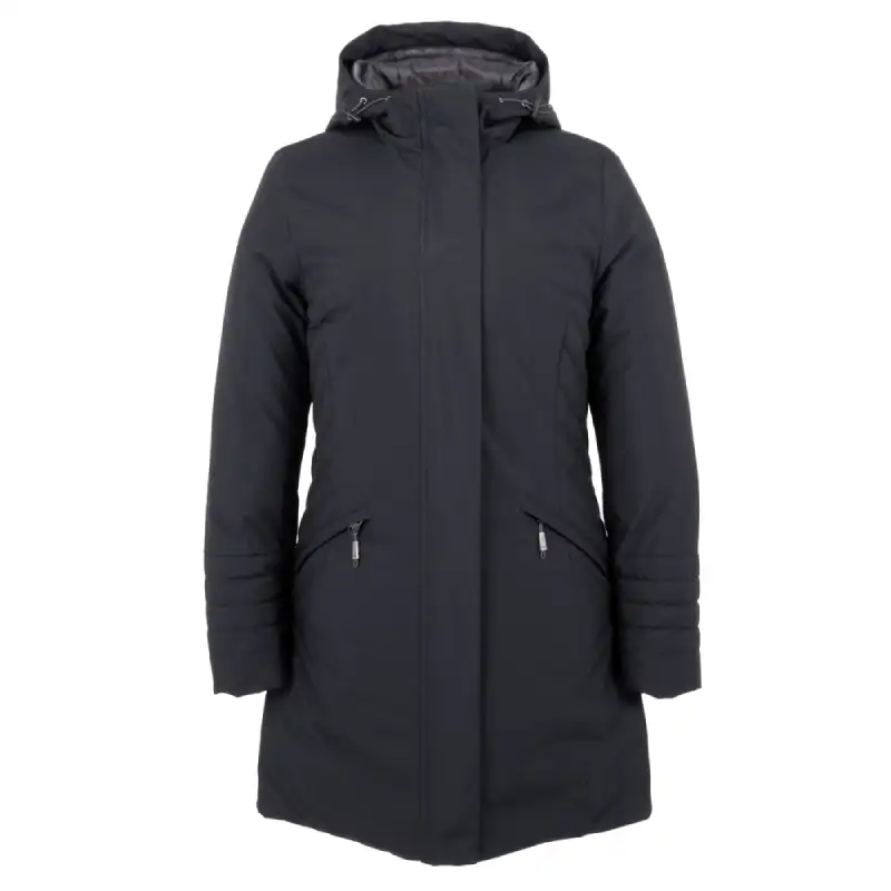 Women's winter jacket SLEEK, navy, front-44714