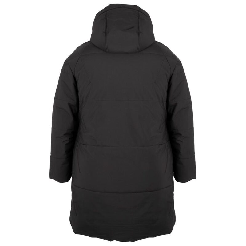 Plus size winter coat SPORTY black, back