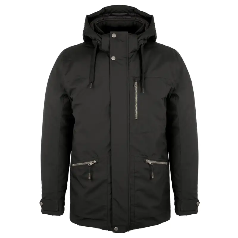 43707-Men's winter jacket PARK, black, front