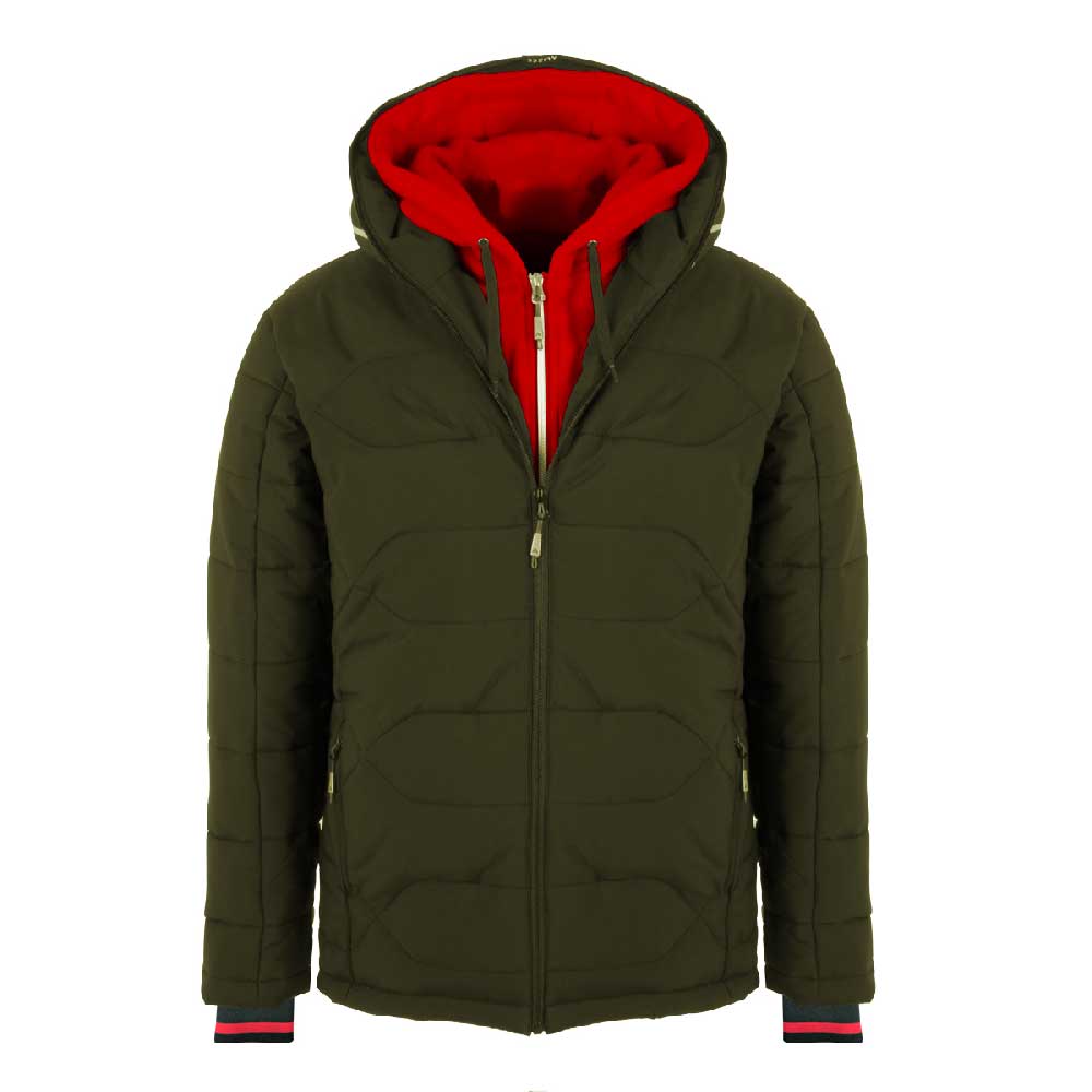 43711-Men's winter jacket NEIGHBORHOOD, algae-pekin, front
