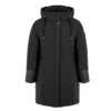 44747O-Manteau d'hiver grande taille pour femme SIDEKICK, noir, devant