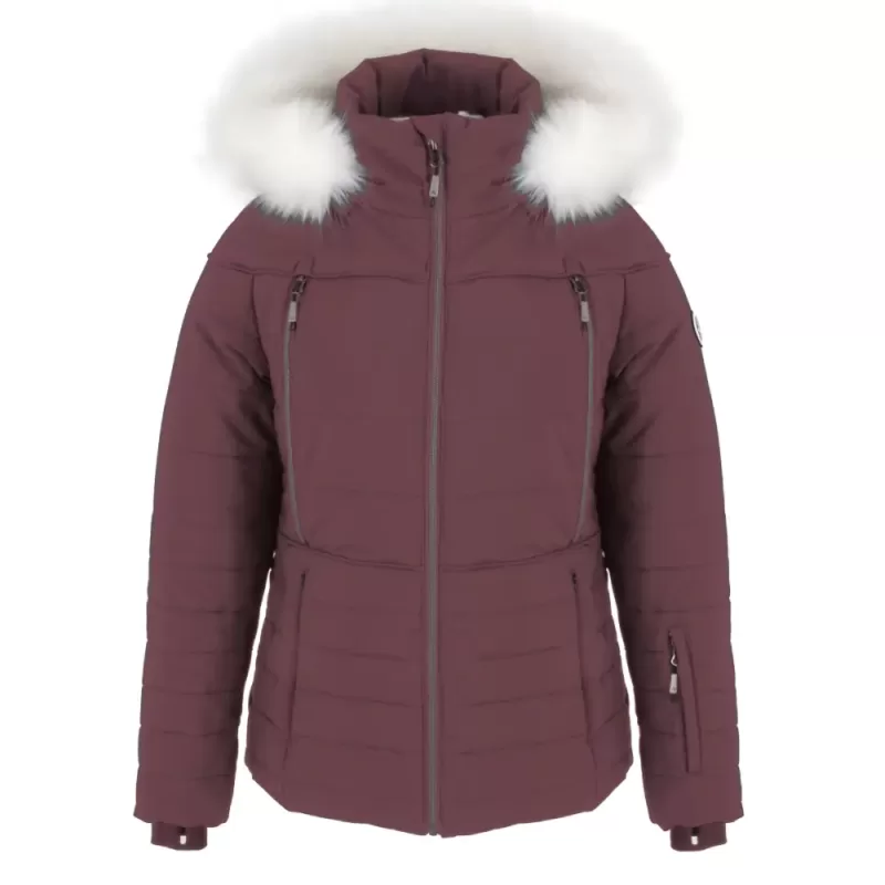Manteau d'hiver isolé pour femme NEW LADY, couleur baie, devant - Produit 44755