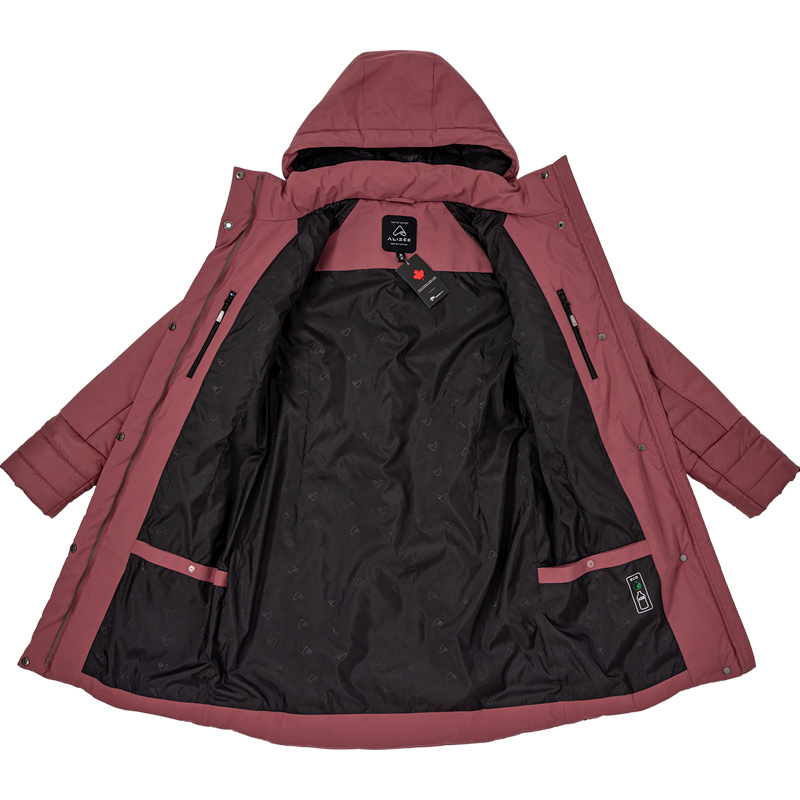 44747- Manteau d'hiver Sidekick pour femme, Baie, détails des 4 poches intérieures