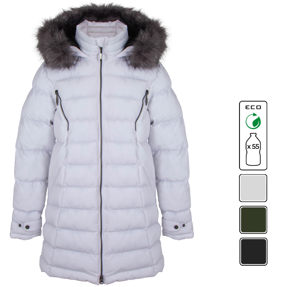 Manteau d'hiver pour femme ELEMENT Blanc, face, 44758