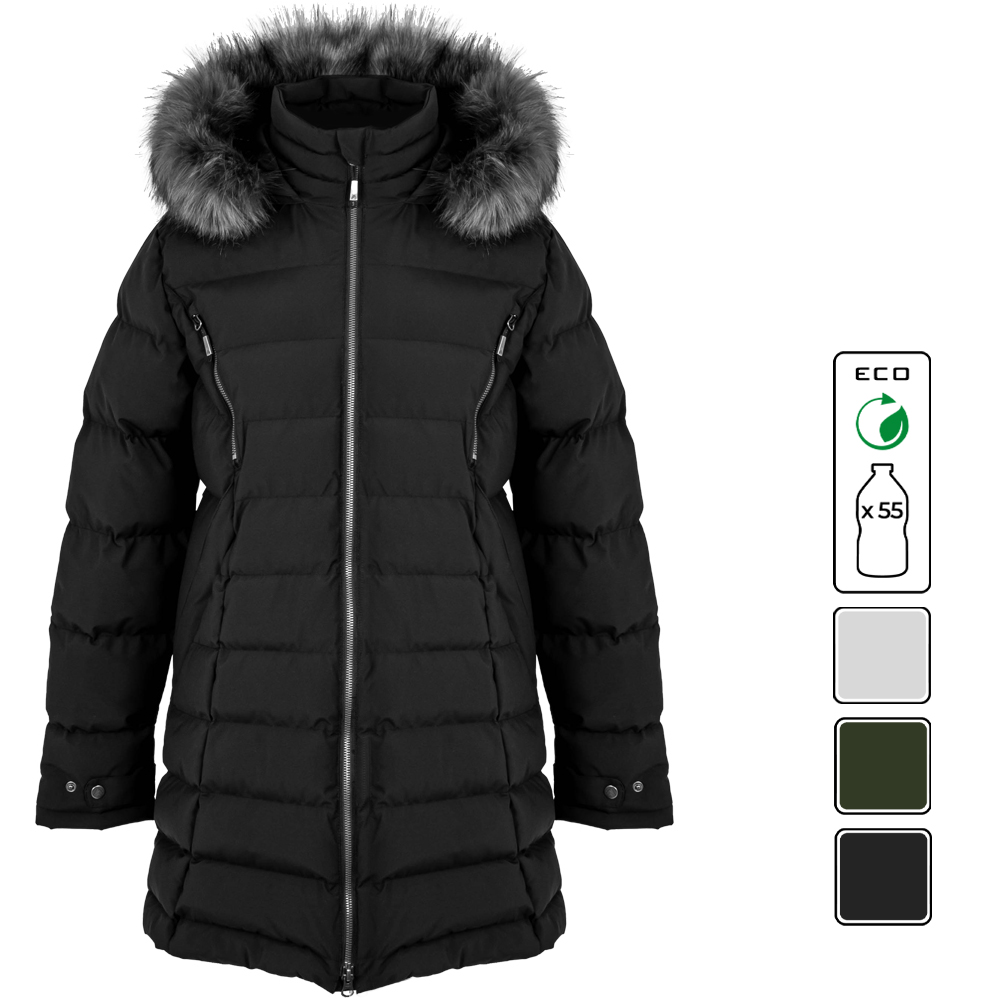 Manteau d'hiver pour femme ELEMENT Noir, face, 44758