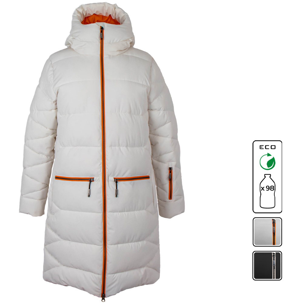 Nest-Blanc-WEB manteau d'hiver pour femme NEST