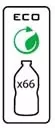 Équivalent de 66 bouteilles de plastique ont été recyclées dans la fabrication de chaque manteau/The equivalent of 66 plastic bottles were recycled in the manufacture of each coat