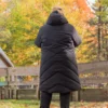 44752O-Manteau d'hiver Cosmo pour femme, Noir, dos