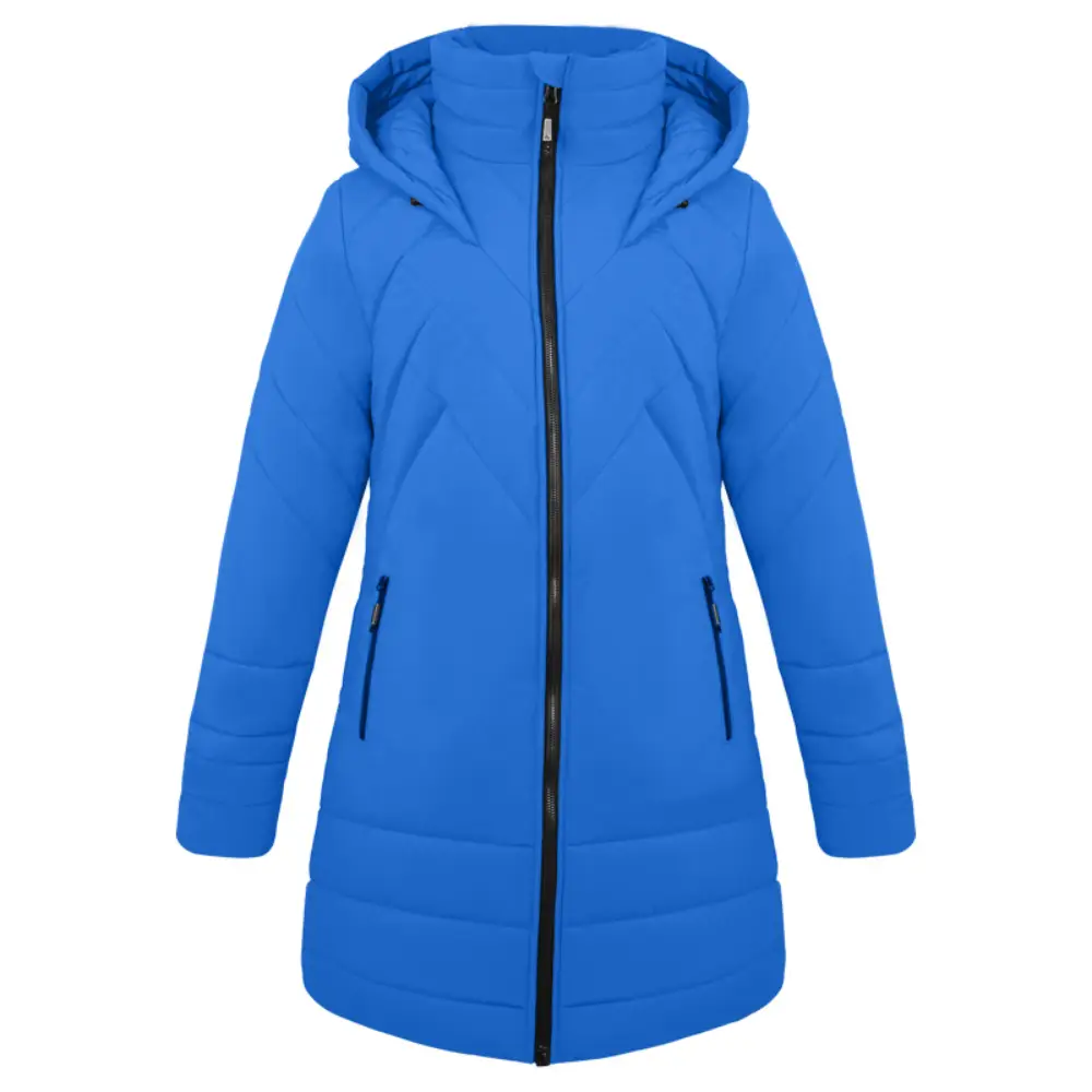44778-Women's winter coat ROCKIES, royal blue, front