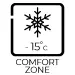 Comfort zone -15°C