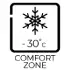 Comfort zone down to -30°C